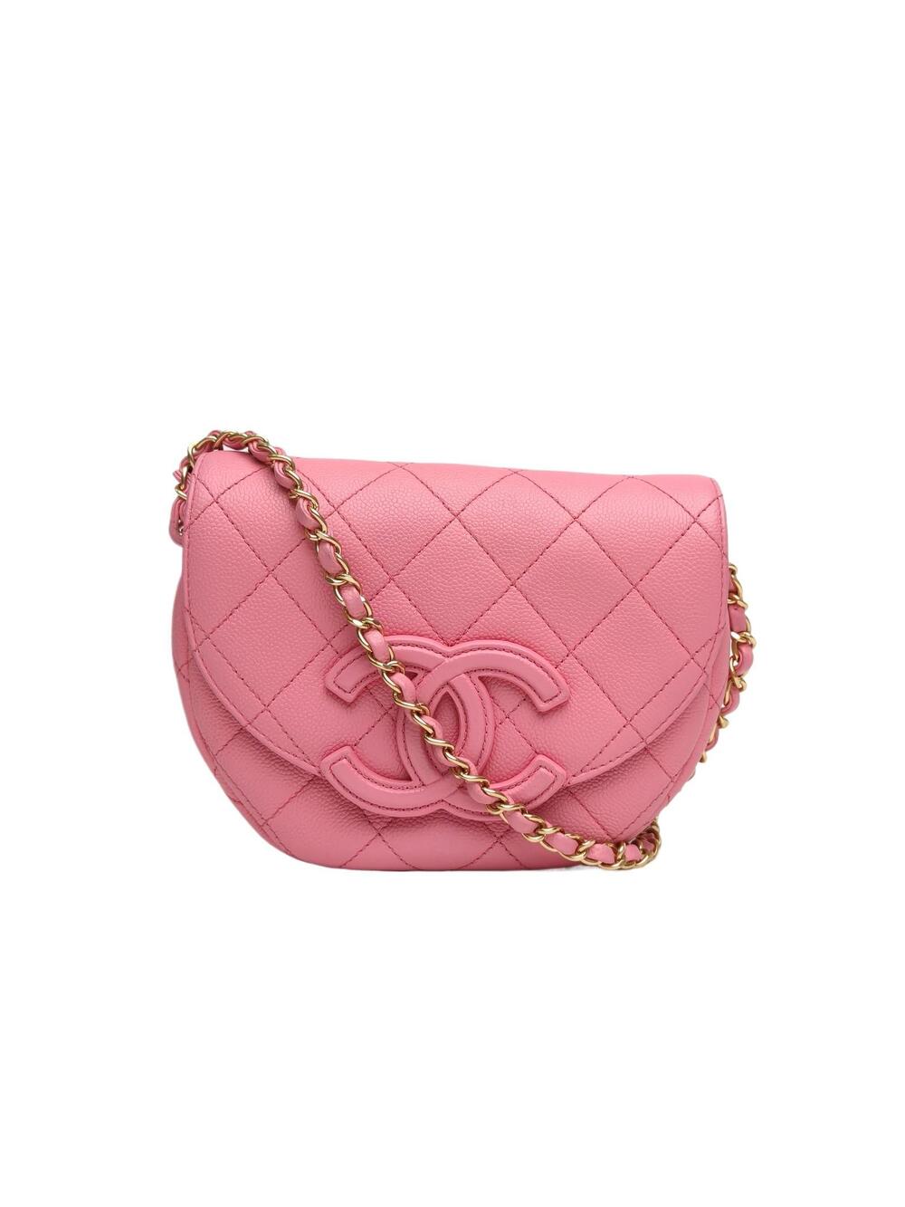 Chanel Pink Chip Leather Buckle 23P #360087C34B